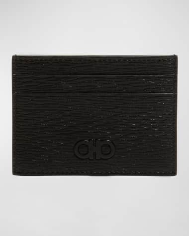 Ferragamo Men's Revival Gancio Card Case