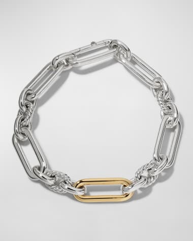 David Yurman 9.8mm Lexington Chain Bracelet in Silver and Gold