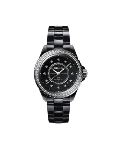 CHANEL J12 DIAMOND BEZEL WATCH CALIBER 12.1