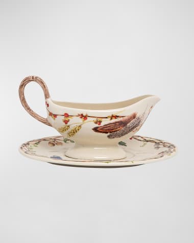 Juliska Forest Walk Sauce Boat and Stand