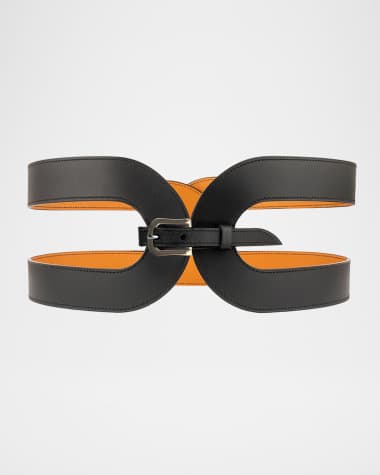 Vaincourt Paris La Delicieuse Iconic Contemporary Large Smooth Leather Corset