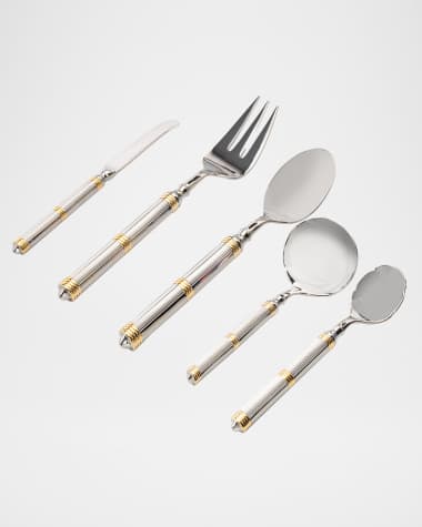 Ricci Silversmith Castello Gold 5-Piece Hostess Set