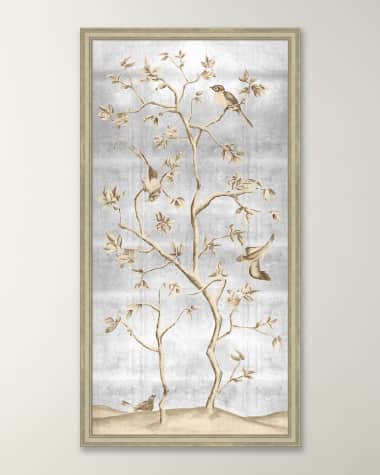 Wendover Art Group Silver Chinoiserie 2 Giclee