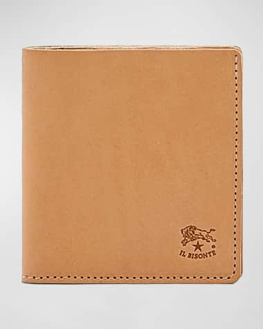 Il Bisonte Men's Slim Bi-Fold Leather Wallet