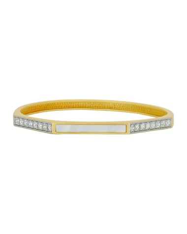 Freida Rothman Glistening Coast Mother-of-Pearl Slide-On Bangle