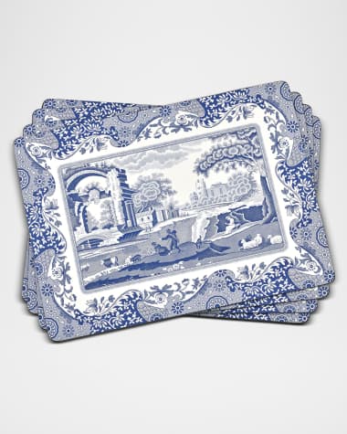 Spode Blue Italian Placemats, Set of 4