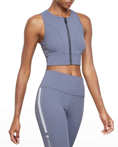 VOICE OF INSIDERS Zip-Front Sports Bra