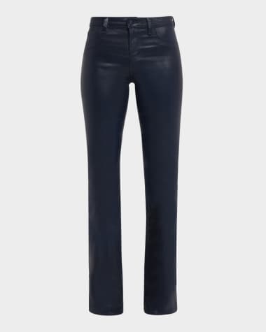L'Agence Selma High-Rise Coated Sleek Baby Boot Jeans