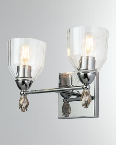 Lucas + McKearn Felice 2-Light Bath Vanity Light