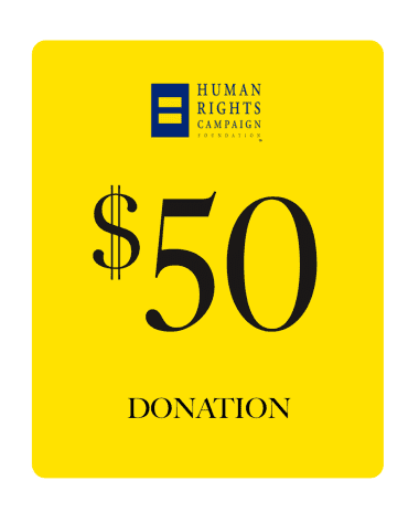 UNKNOWN BRAND $50 Human Rights Campaign Foundation