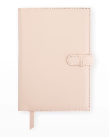 ROYCE New York Monogrammed Executive Weekly Leather Calendar Planner