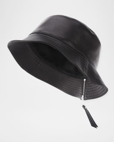Loewe Fisherman Zip Leather Bucket Hat