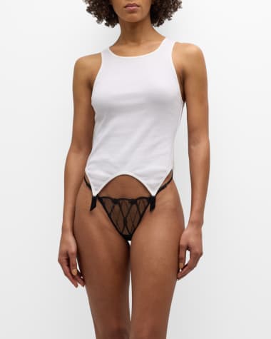 Kiki De Montparnasse Ribbed Garter Tank