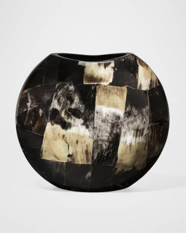 LADORADA Horn Veneer Symmetry Small Vase