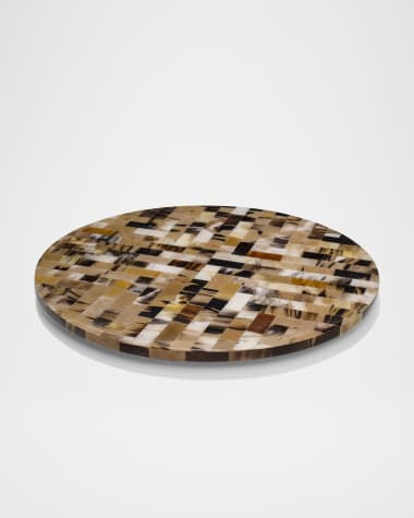 LADORADA Horn Domino Revolving 16" Tray