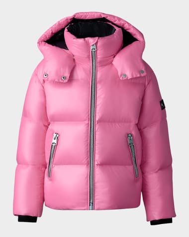 Mackage Kid's Jesse Logo Quilted Jacket, Size 2-6