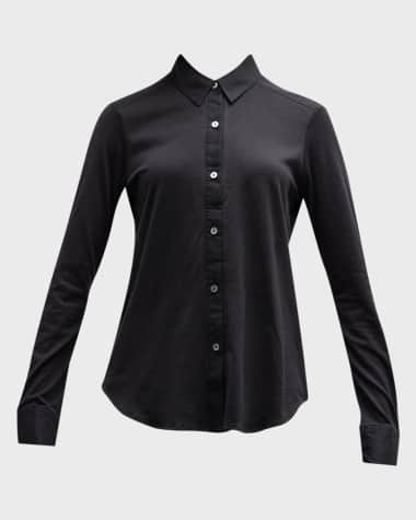 Theory Riduro Organic Cotton Button-Up Shirt