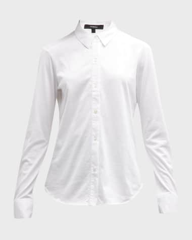 Blouses and Shirts  Embellished Button Front Shirt WHITE MULTI