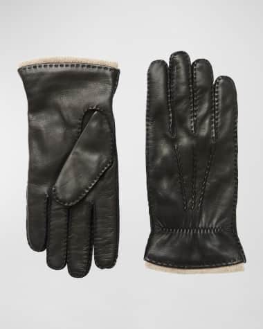 Bruno Magli Men's Hand-Stitched Leather Gloves