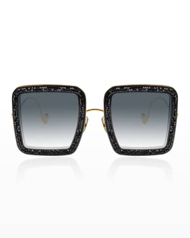 Anna-Karin Karlsson Beaming Sky Swarovski Square Acetate Sunglasses