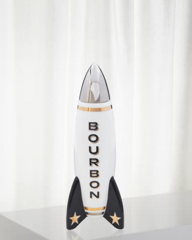 Jonathan Adler Rocket Decanter Bourbon, 23.3 fl oz.