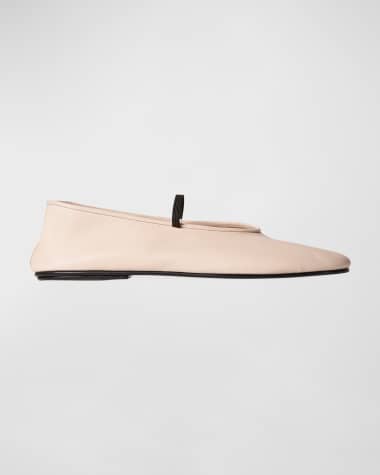 THE ROW Lambskin Band Ballerina Flats