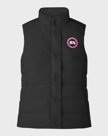 Black Vest with logo Canada Goose - Vitkac Canada