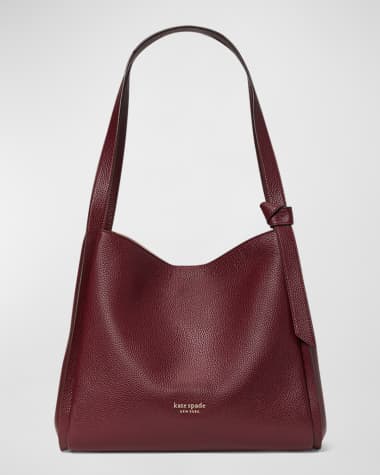 kate spade new york large pebbled leather hobo shoulder bag