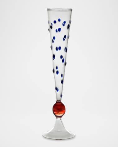 Massimo Lunardon Multicolor Champagne 4点 Massimo Lunardon Glassware at Neiman Marcus