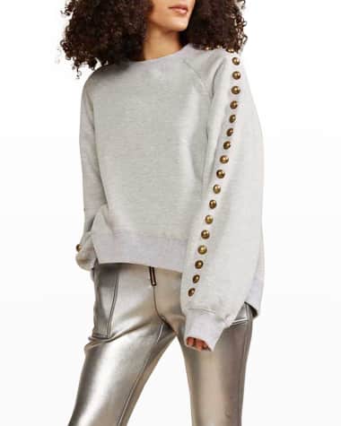 Cynthia Rowley Saturday Studded Sweatshirt