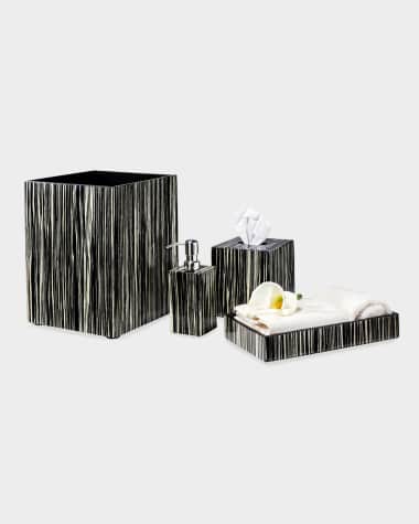 LADORADA Ebano Veneer Soap Dispenser Ebano Veneer Tissue Box