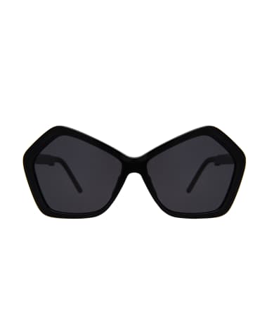 Illesteva Barbra Geometric Acetate Sunglasses