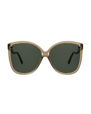 Illesteva Nancy Acetate Butterfly Sunglasses