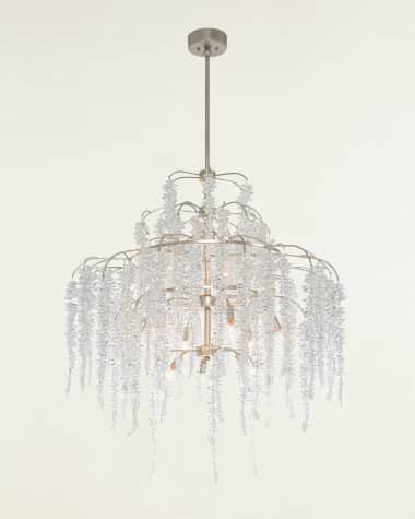 John-Richard Collection Cascading Crystal 12-Light Chandelier