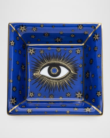 Halcyon Days Evil Eye Square Trinket Tray