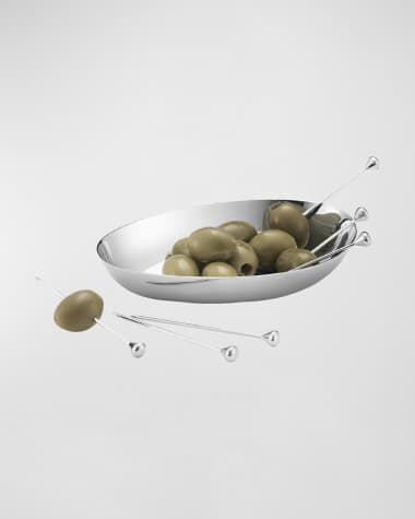 Georg Jensen Sky Stainless Steel 6-Piece Food and Cocktail Sticks Set