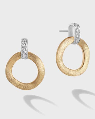 Marco Bicego 18k Jaipur Yellow Gold Medium Stud Drop Earrings
