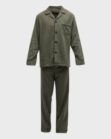Majestic International Men's Citified Flannel Pajama Set