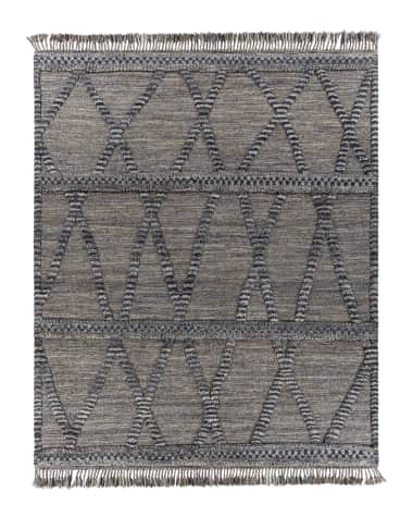 Surya Rugs Alissa Noir Hand-Knotted Rug, 5' x 8'