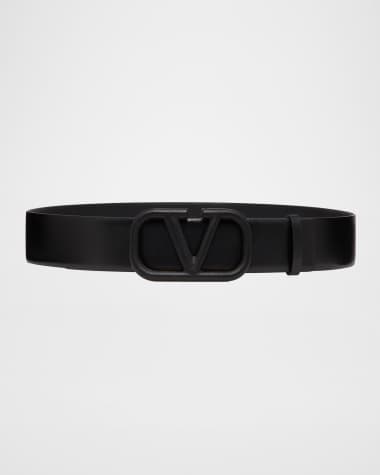 Louis Vuitton 20mm Black Leather Belt Gold LV Buckle size 75 / 30