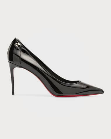 Christian Louboutin Sporty Kate 85mm Patent Soft Lining Red Sole Pumps