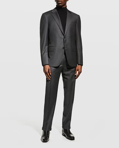 Canali Men's Solid Wool Suit