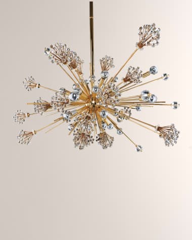 Allegri Crystal by Kalco Lighting Constellation 47" 30-Light Oval Chandelier