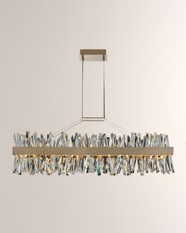 Allegri Crystal by Kalco Lighting Glacier 48" LED Island Light