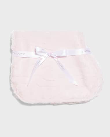 Little Scoops Girl's Solid Plush Burp Cloth