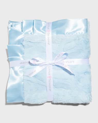 Little Scoops Boy's Plush Satin Recreational Blanket
