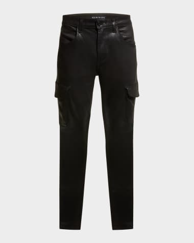 monfrere Men's Preston Coated Denim Cargo Pants