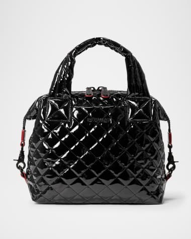MZ WALLACE Sutton Deluxe Small Patent Quilted Crossbody Bag