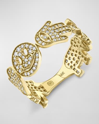 Sydney Evan Pave Icon Ring