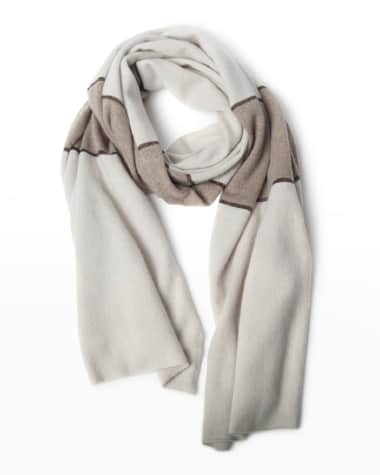 Portolano Stripe Cashmere Wrap Scarf